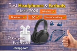 Best Headphones & Earbuds in India 2026 – Top Wireless, Bluetooth & Noise Cancelling (Buying Guide)